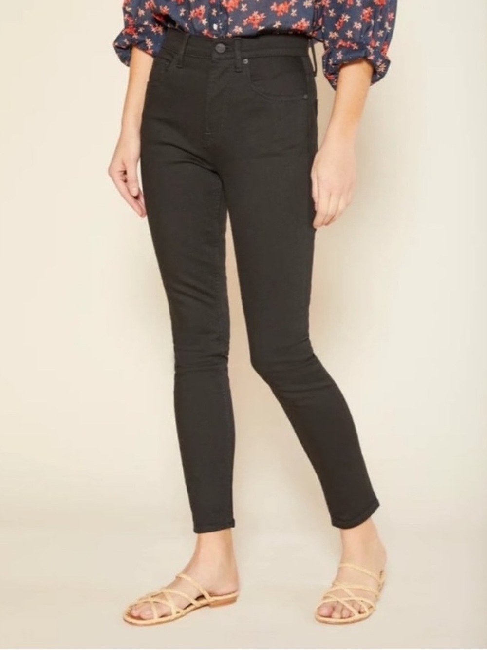 Outerknown Black Skinny Jeans Organic Cotton Size 26